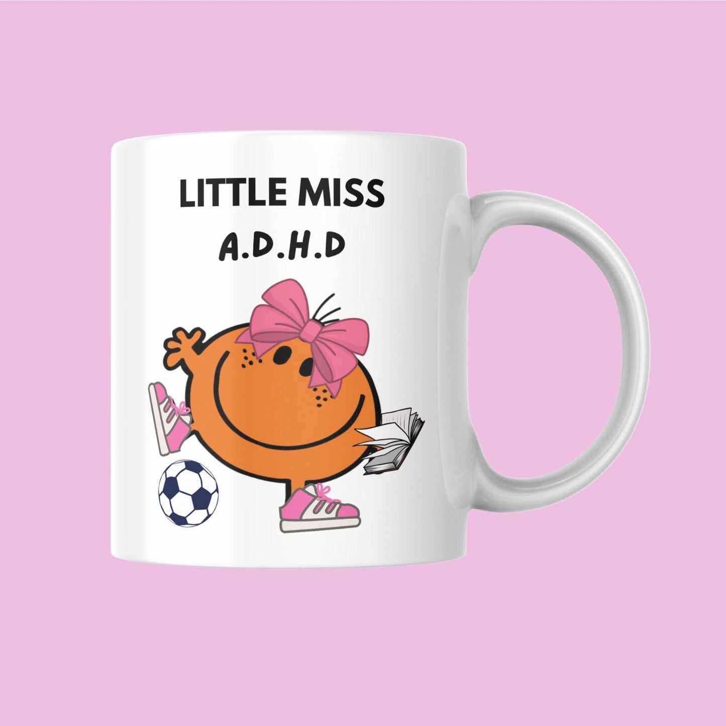 Novelty Little Miss Mug, Little Miss A.D.H.D, Can Be Personalised, Great Gift Idea