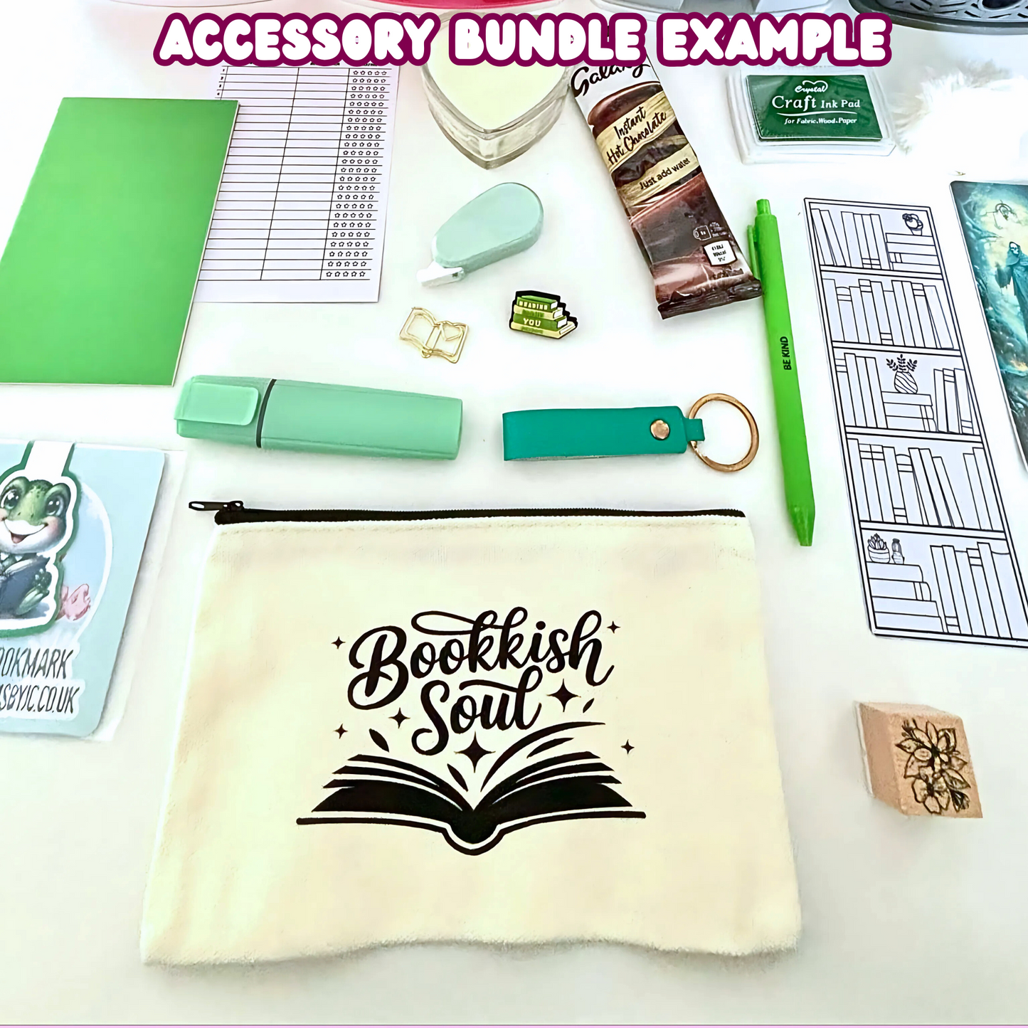 Bookish Accessories Bundle - 20 pieces