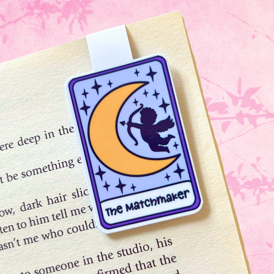 Tarot Magnetic Bookmark "The Matchmaker" in Pink, Purple, Green Or Blue