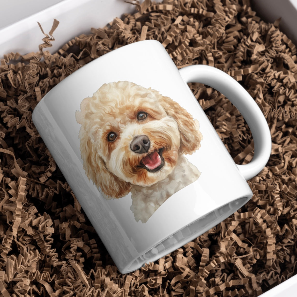 CavaPoo Dog 11oz White Mug, Perfect Gift Idea As It Comes Boxed. - Cute Customs by J & C