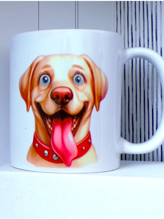 Cartoon Labrador Retriever Dog 11oz Mug