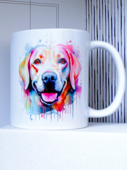 Colourful Splash Labrador Retriever Dog 11oz Mug