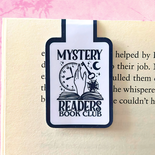 Mystery Fantasy "Mystery Readers Book Club" Magnetic Bookmark