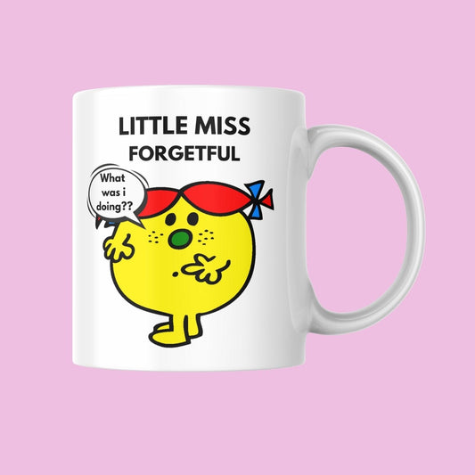 Novelty Little Miss Mug, Little Miss Forgetful, Can Be Personalised, Great Gift Idea