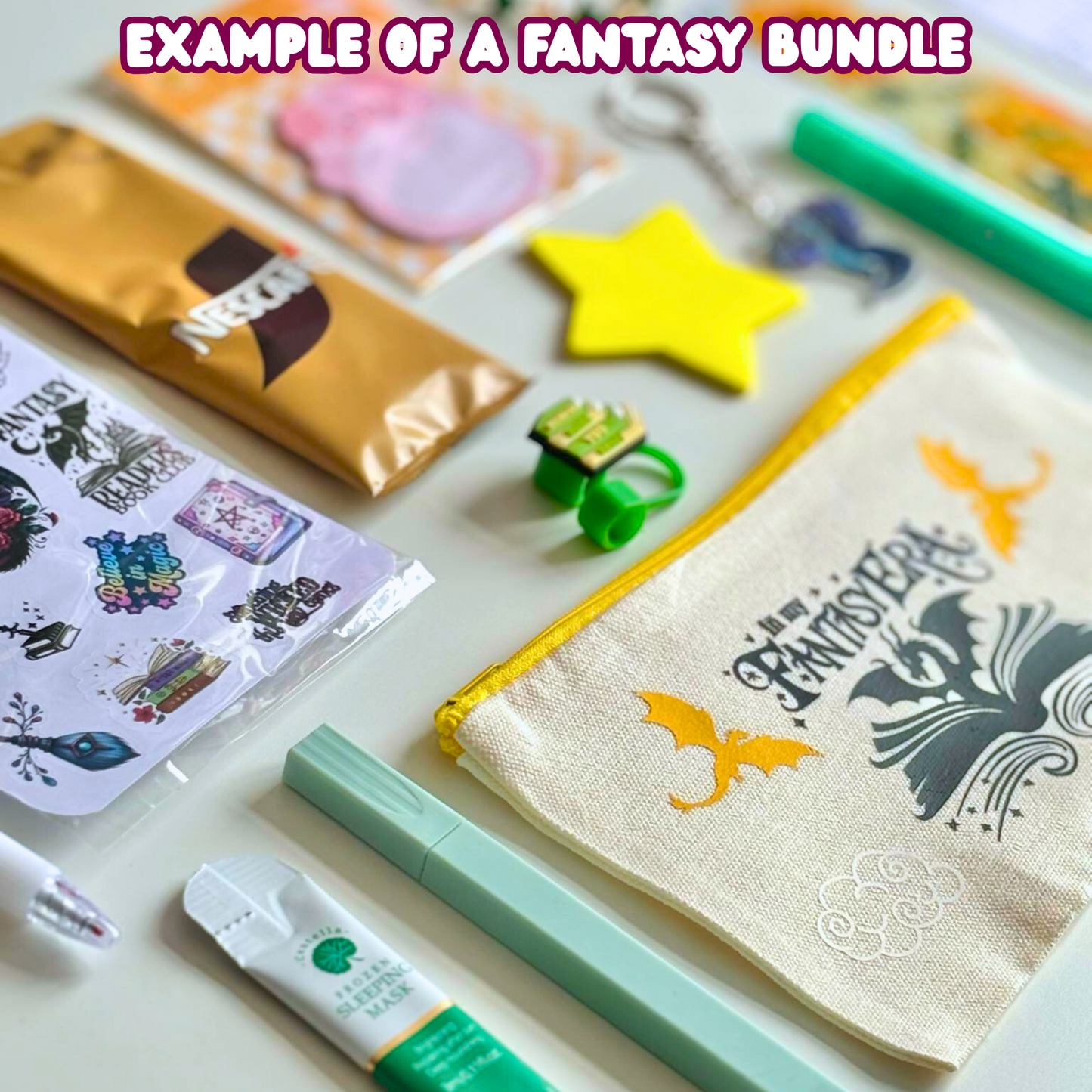 Fantasy Bookish Bundle + Book & Mystery Chest Picks, 10 to 45 Picks & 1 or 2 or 3 Mystery Picks