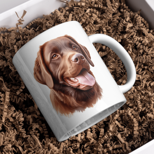 Chesapeake Bay Retriever Dog 11oz White Mug, Perfect Gift Idea As It Comes Boxed.