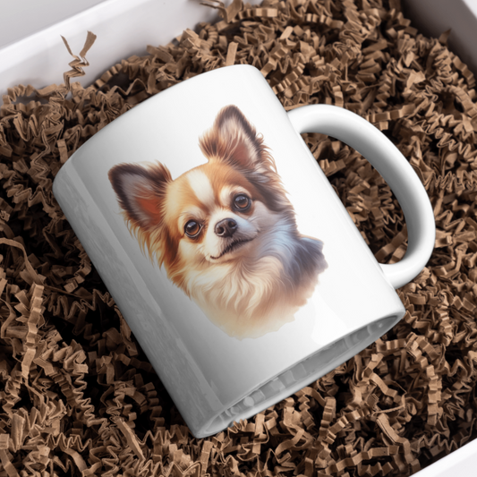 Chihuahua Dog 11oz White Mug, Perfect Gift Idea As It Comes Boxed.