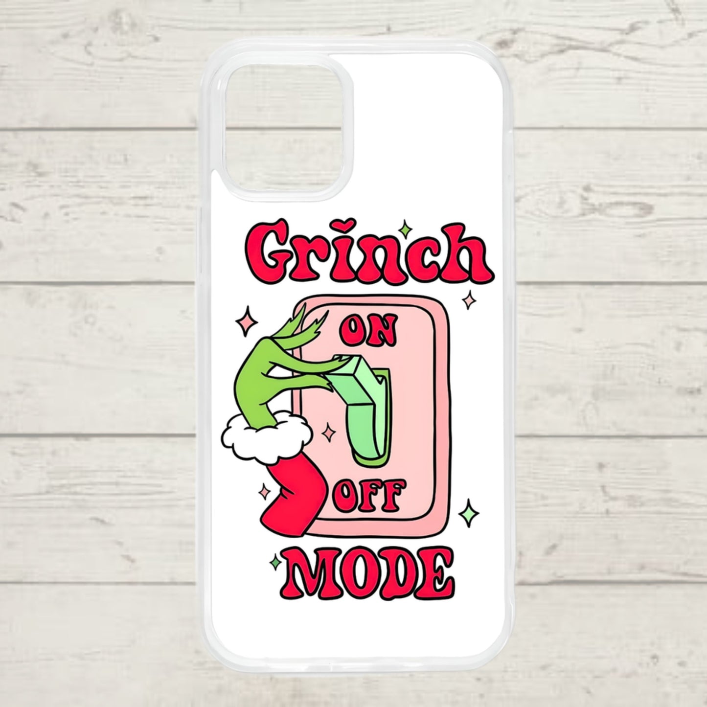 Red Grinch Mode On Iphone Phone Case