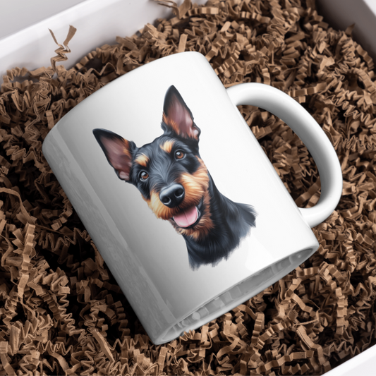 Manchester Terrier Dog 11oz White Mug, Perfect Gift Idea As It Comes Boxed.