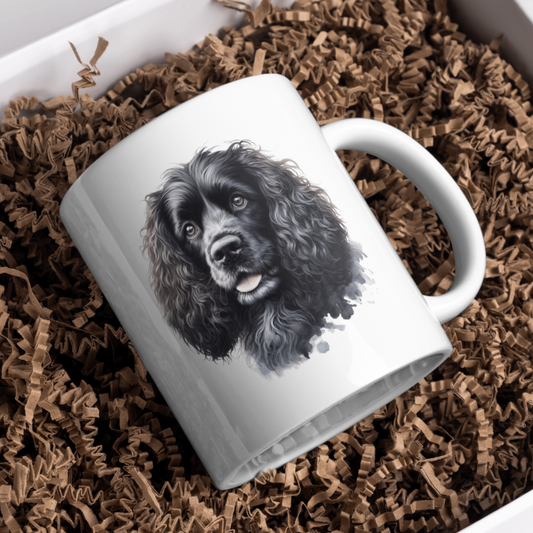 American Water Spaniel Dog 11oz White Mug, Perfect Gift Idea As It Comes Boxed.