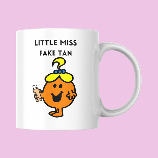 Novelty Little Miss Mug, Little Miss Fake Tan, Can Be Personalised, Great Gift Idea