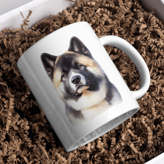 Akita Dog 11oz White Mug, Perfect Gift Idea As It Comes Boxed - Cute Customs by J & C