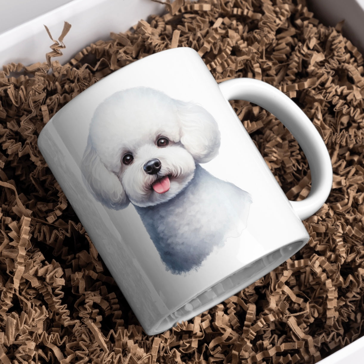 Bichon Frise Dog 11oz White Mug, Perfect Gift Idea As It Comes Boxed. - Cute Customs by J & C