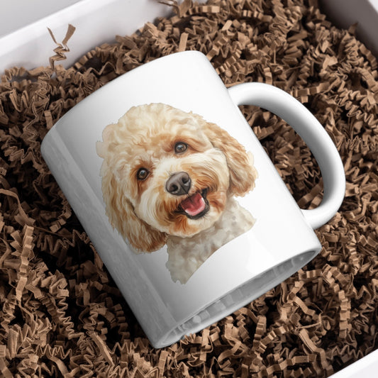 CavaPoo Dog 11oz White Mug, Perfect Gift Idea As It Comes Boxed. - Cute Customs by J & C