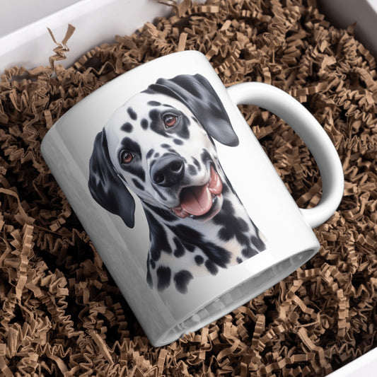 Dalmatian Dog 11oz White Mug, Perfect Gift Idea As It Comes Boxed. - Cute Customs by J & C