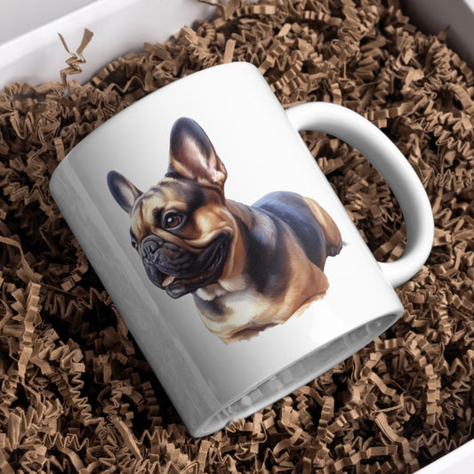 French Bull Dog 11oz White Mug, Perfect Gift Idea As It Comes Boxed. - Cute Customs by J & C