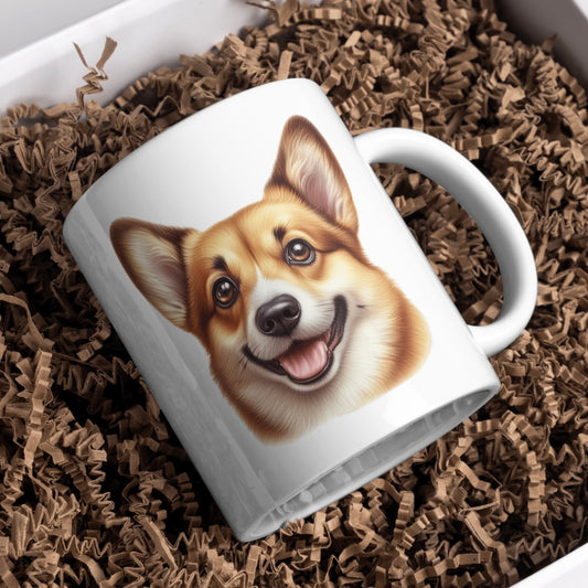 Pembroke Welsh Corgi Dog 11oz White Mug, Perfect Gift Idea As It Comes Boxed. - Cute Customs by J & C