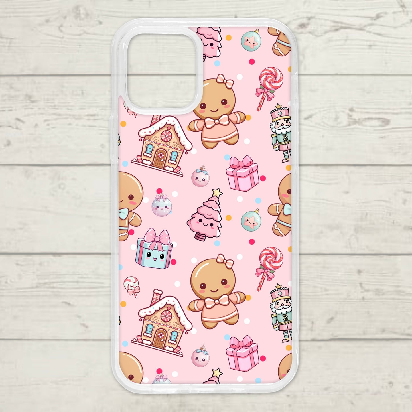 Christmas Kawaii Gingerbread House & More Iphone Phone Case