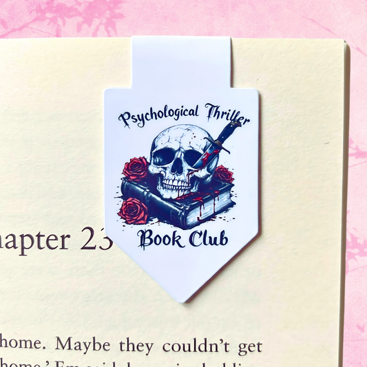 Psychological Thriller Book Club Magnetic Bookmark