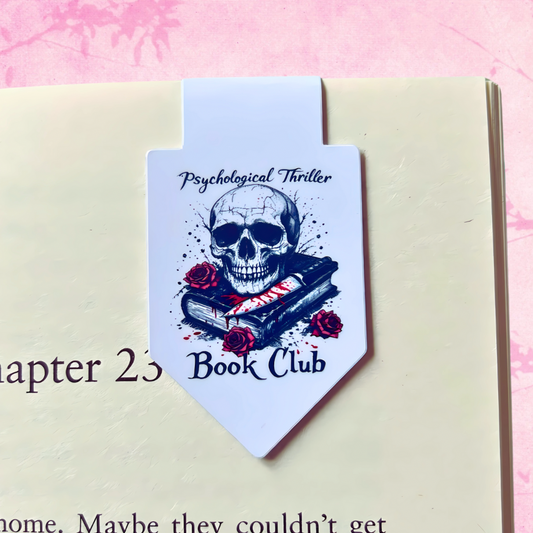 Psychological Thriller Book Club Magnetic Bookmark