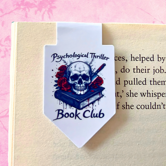 Psychological Thriller Book Club Magnetic Bookmark