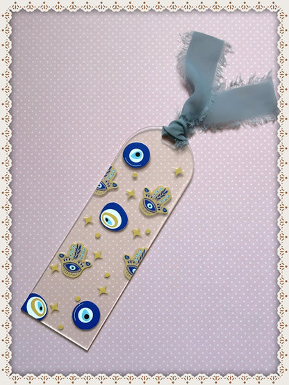 Evil Eyes Book Mark with Ribbon