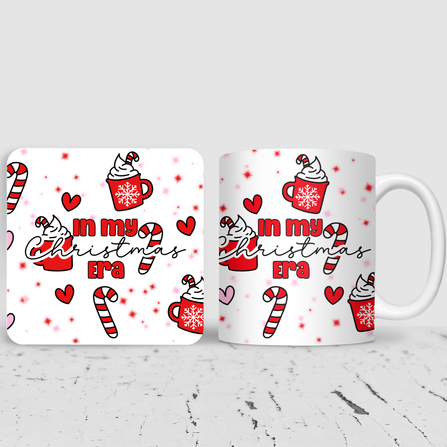 In My Christmas Era Cute Christmas Mug & Coaster Gift Set