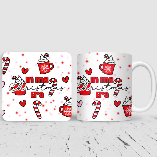 In My Christmas Era Cute Christmas Mug & Coaster Gift Set