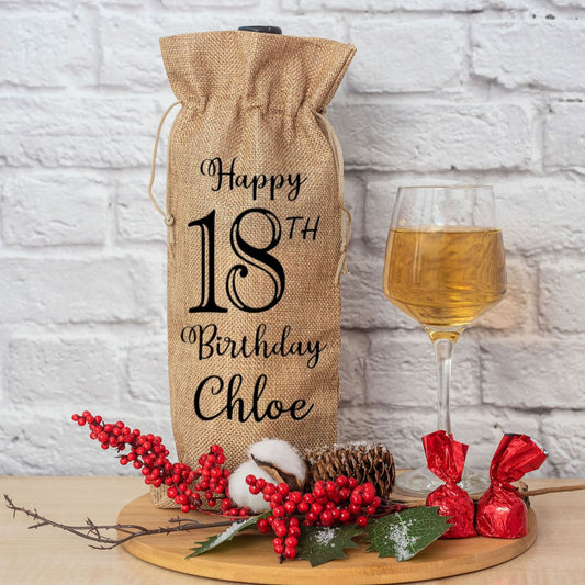 Personalised Birthday Alcohol Bottle Gift Bag