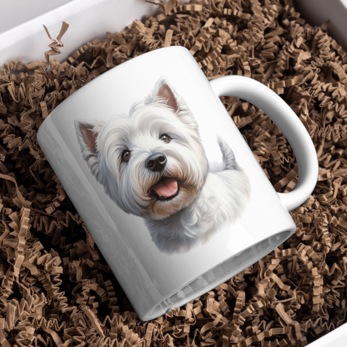 West Highland White Terrier (Westie) Dog 11oz White Mug, Perfect Gift Idea As It Comes Boxed. - Cute Customs by J & C
