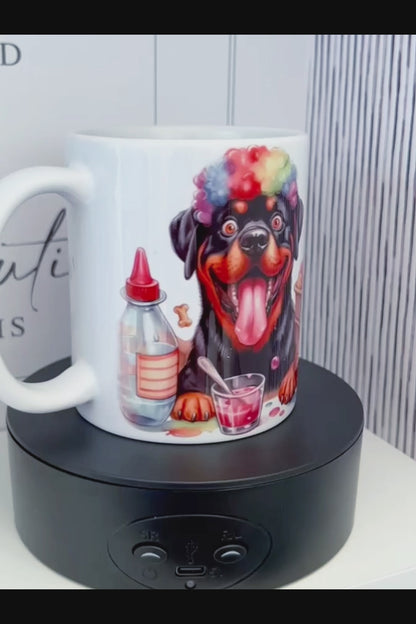 Cartoon Rottweiler (Rottie) Dog 11oz Mug