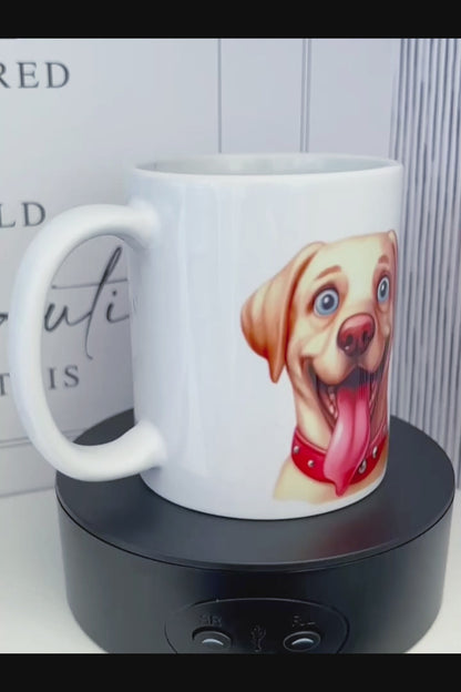 Cartoon Labrador Retriever Dog 11oz Mug