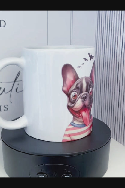 Cartoon French Bulldogs (Frenchies) Dog 11oz Mug