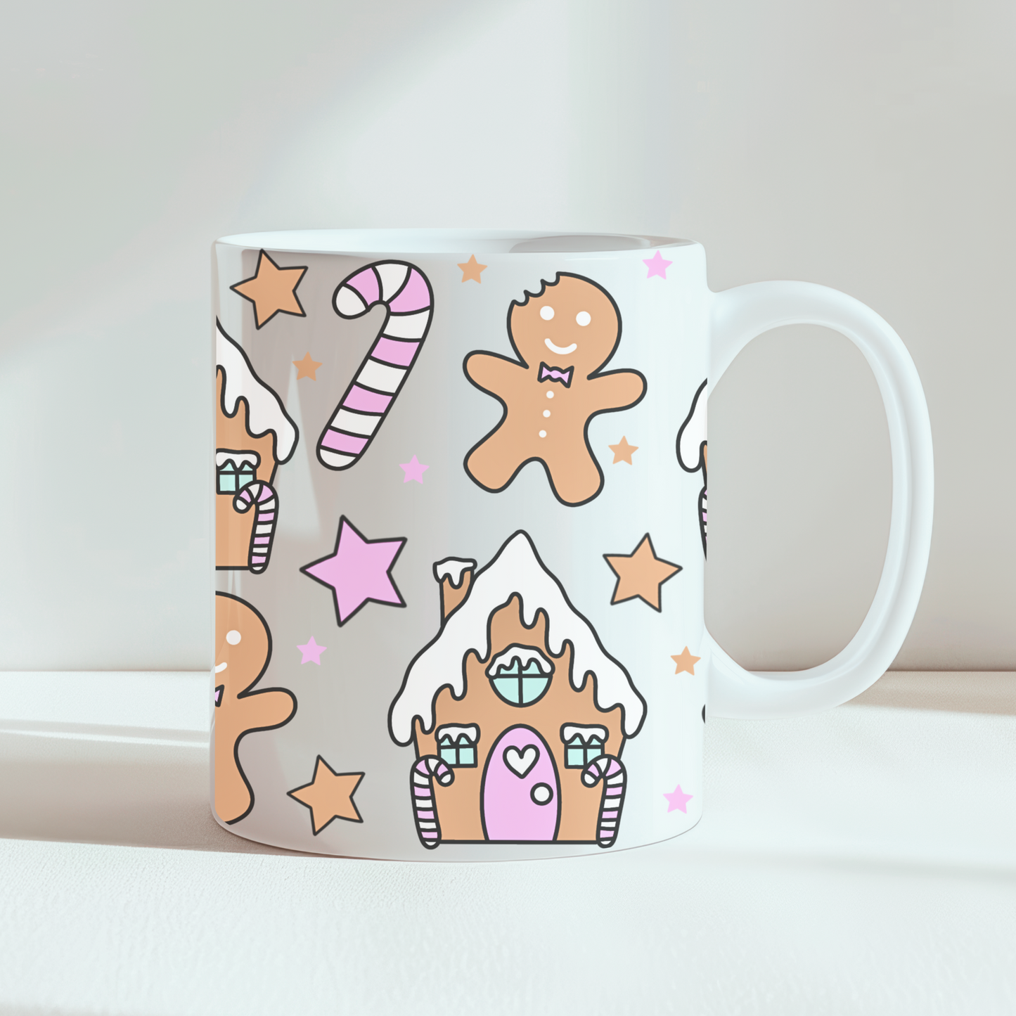 Gingerbread Houses and Gingerbread men Cute Christmas 11oz Mug